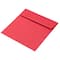 JAM Paper 7.5" x 7.5" Red Square Colored Invitation Envelopes, 25ct.
